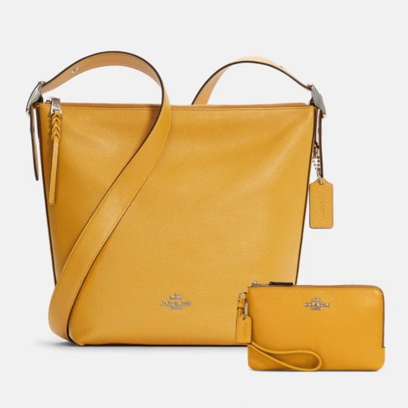 Coach Bags Coach Val Duffle Bag Purse And Wallet Bundle Mustard